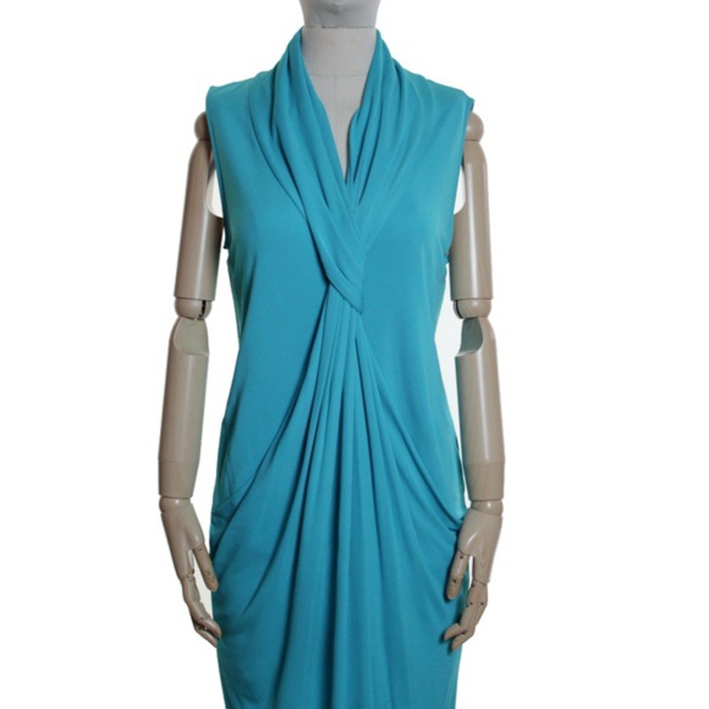 NWT Diane Von Furstenberg Baker Dress Teal size 6